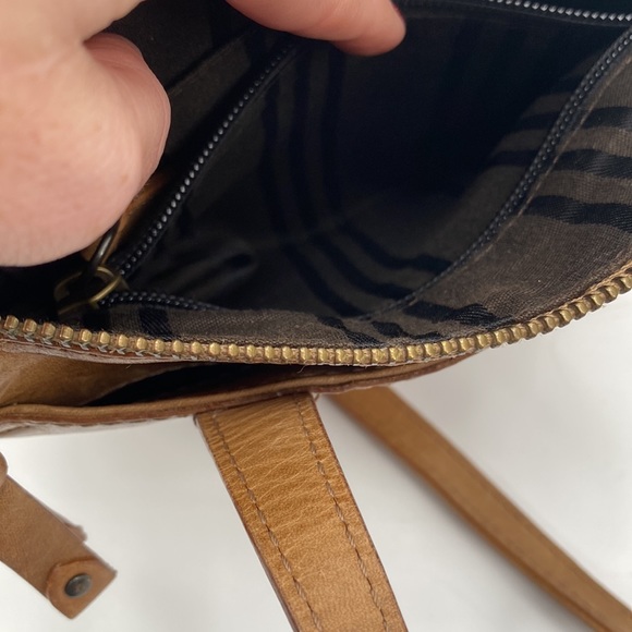 Frye Melissa Mini Shopper Cognac Small Crossbody Purse - Picture 9 of 14